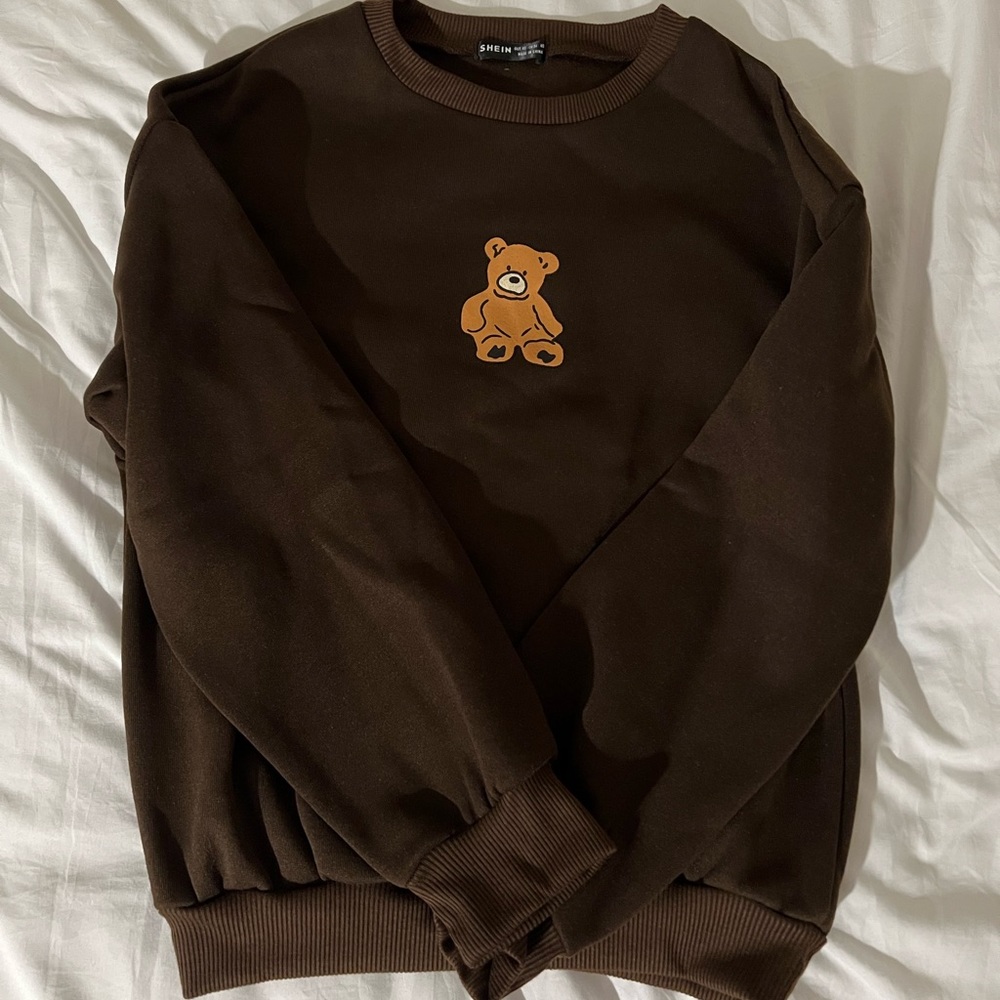SHEIN BROWN SWEATSHIRT
